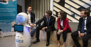 Pablo Casado en su visita al Campus de Google