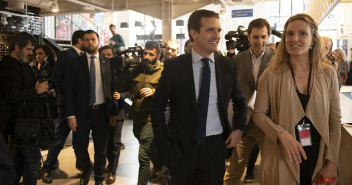 Pablo Casado en su visita al Campus de Google