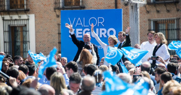 Pablo Casado en un Mitin del PP en Valladolid