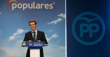 Pablo Casado en rueda de prensa Valoración Resultados Electorales