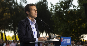 Pablo Casado en el cierre de campaña en Madrid