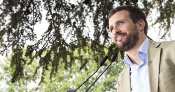 El presidente del Partido Popular, Pablo Casado