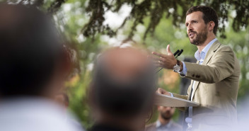 El presidente del Partido Popular, Pablo Casado