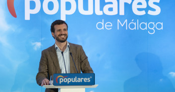 Pablo Casado, durante su intervención en Alhaurín El Grande