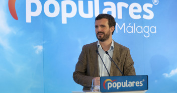 El presidente del Partido Popular, Pablo Casado