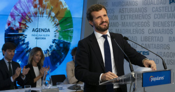 Pablo Casado, durante su intervención en el Comité Ejecutivo Nacional