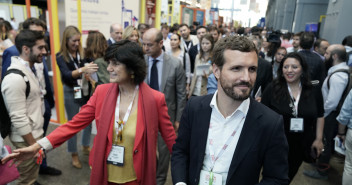 Pablo Casado visita el South Summit