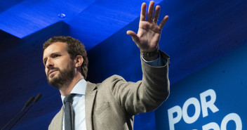 Pablo Casado clausura un acto del PP sobre empleo y pensiones