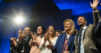 Pablo Casado clausura un acto del PP sobre empleo y pensiones