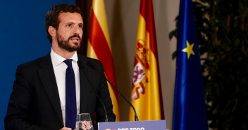 Pablo Casado en la Junta Directiva del PP de Cataluña