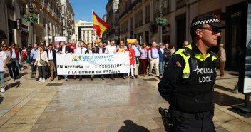 Pablo Montesinos acude a la manifestación de Sociedad Civil Malagueña