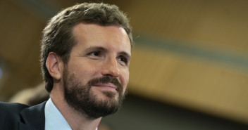 El presidente del Partido Popular, Pablo Casado