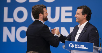 Pablo Casado y Biel Company, en Palma de Mallorca