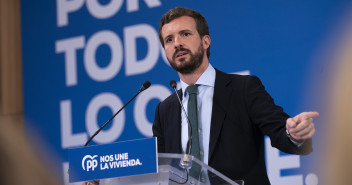 El presidente del Partido Popular, Pablo Casado