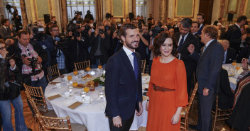 Pablo Casado e Isabel Díaz Ayuso en el Foro ABC