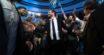 El presidente del Partido Popular, Pablo Casado