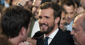 El presidente del Partido Popular, Pablo Casado