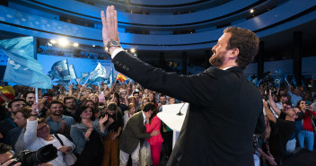 Pablo Casado, en el acto de inicio de campaña