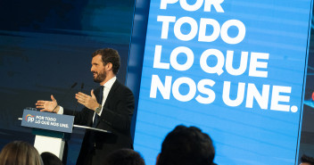Pablo Casado, en el acto de inicio de campaña