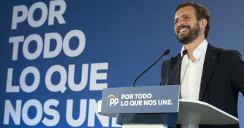 El presidente del Partido Popular, Pablo Casado