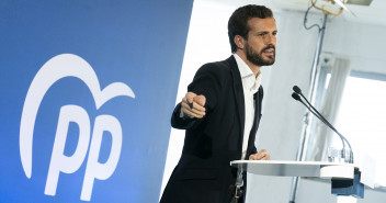 El presidente del Partido Popular, Pablo Casado