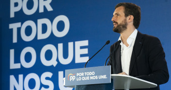 El presidente del Partido Popular, Pablo Casado