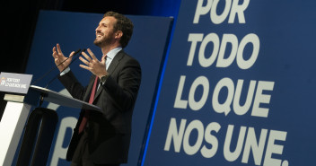 El presidente del Partido Popular, Pablo Casado