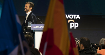 Intervención de Pablo Casado en el cierre de campaña del PP en Madrid