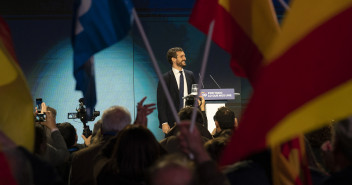 Intervención de Pablo Casado en el cierre de campaña del PP en Madrid