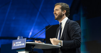 Intervención de Pablo Casado en el cierre de campaña del PP en Madrid