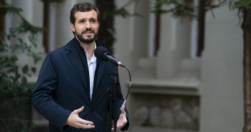 El presidente del Partido Popular, Pablo Casado