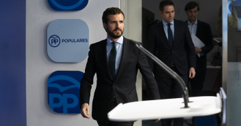 El presidente del Partido Popular, Pablo Casado