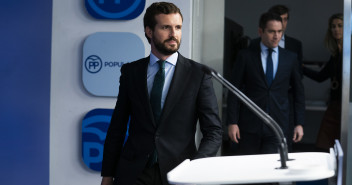 El presidente del Partido Popular, Pablo Casado, en rueda de prensa