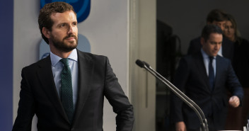 El presidente del Partido Popular, Pablo Casado 