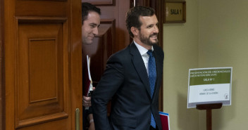 El presidente del Partido Popular, Pablo Casado