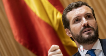 El presidente del Partido Popular, Pablo Casado