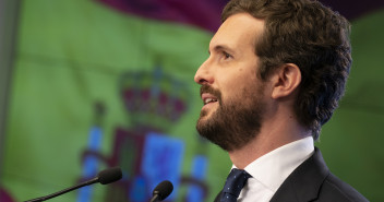 El presidente del Partido Popular, Pablo Casado