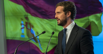 El presidente del Partido Popular, Pablo Casado