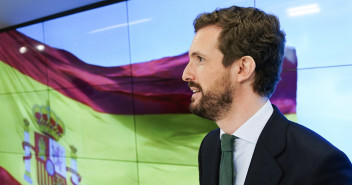 El presidente del Partido Popular, Pablo Casado