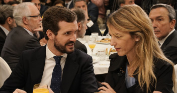 Pablo Casado asiste al Desayuno Informativo de la presidenta de la Comunidad de Madrid, Isabel Díaz Ayuso