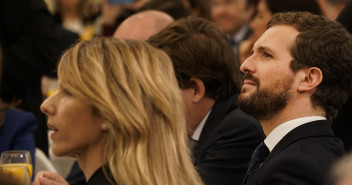 Pablo Casado asiste al Desayuno Informativo de la presidenta de la Comunidad de Madrid, Isabel Díaz Ayuso