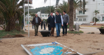 Teodoro García Egea visita las zonas afectadas por el temporal en Ibiza