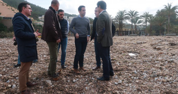 Teodoro García Egea visita las zonas afectadas por el temporal en Ibiza