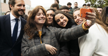 Coloquio entre Pablo Casado y José María Aznar en la UFV.