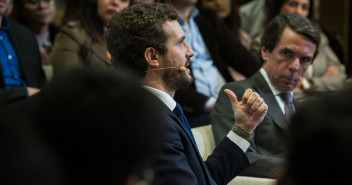 El presidente del Partido Popular, Pablo Casado