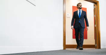 El presidente del Partido Popular, Pablo Casado