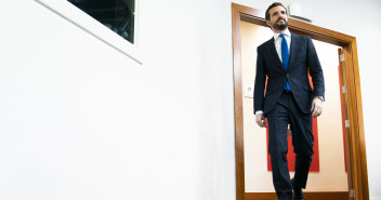 El presidente del Partido Popular, Pablo Casado