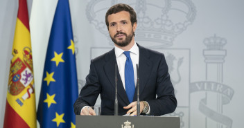 Pablo Casado, en rueda de prensa