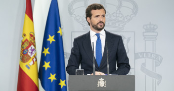 Pablo Casado, en rueda de prensa