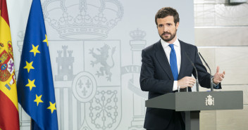 Pablo Casado, en rueda de prensa